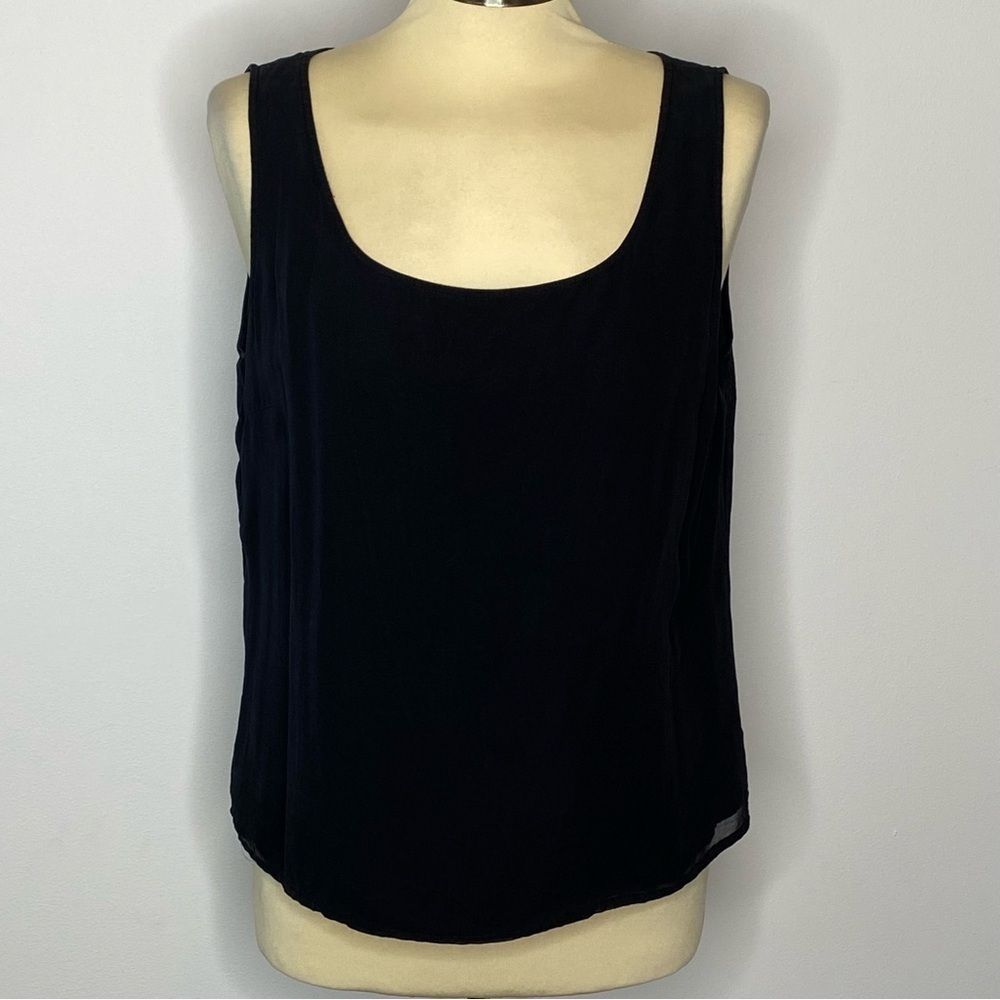 St. John Collection Black Silk Tank